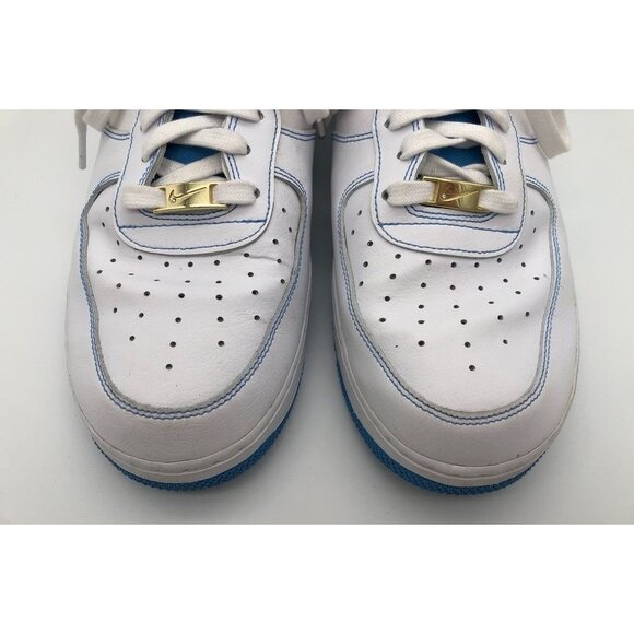 Nike Air Force 1 Low First Use Sneakers White/University Blue DA8478-100 Mens 13 - Picture 6 of 11